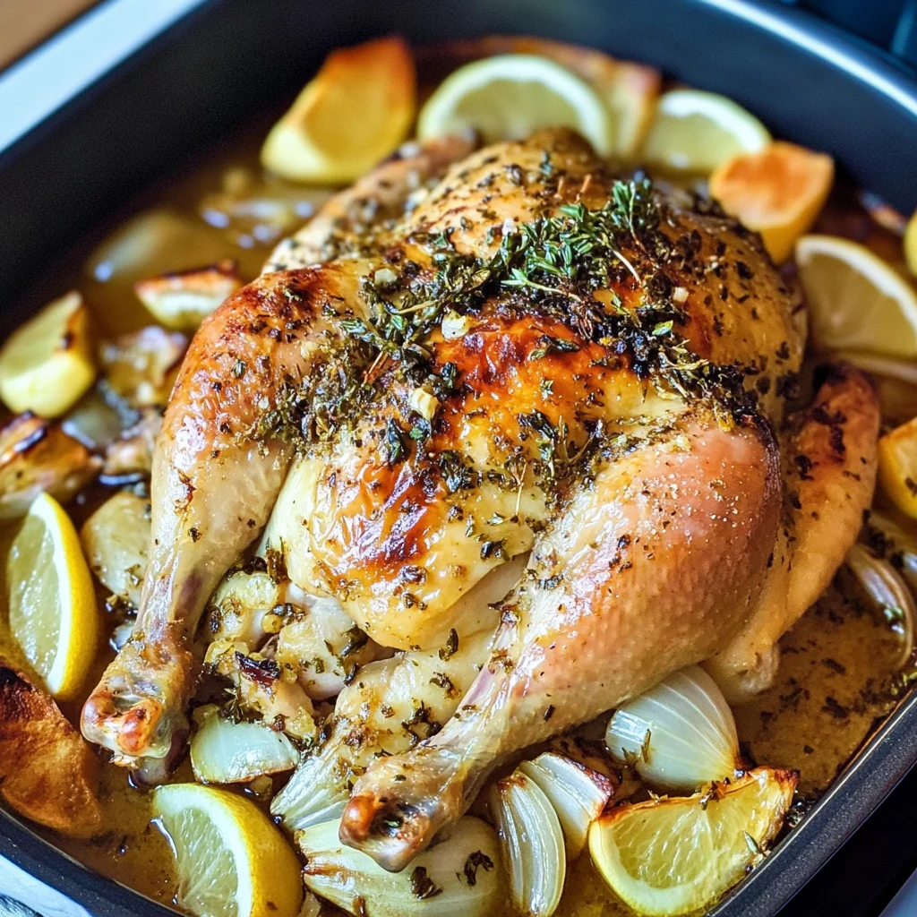Low-Carb Garlic Butter Roast Chicken