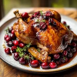 Maple Cranberry Roast Chicken