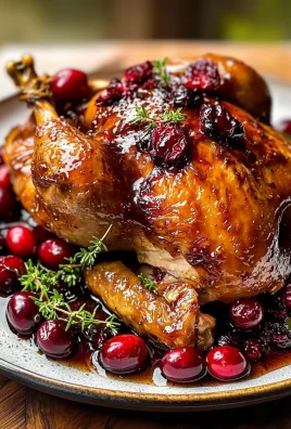 Maple Cranberry Roast Chicken