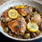 Mediterranean Chicken with Lemons and Olives