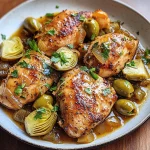 Mediterranean Lemon Chicken with Artichokes & Olives