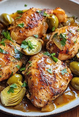 Mediterranean Lemon Chicken with Artichokes & Olives
