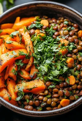 Moroccan Lentil Carrot Salad (Vegan)