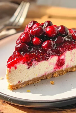 No-Bake Keto Cranberry Cheesecake