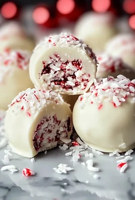 No-Bake Peppermint Bark Snowballs