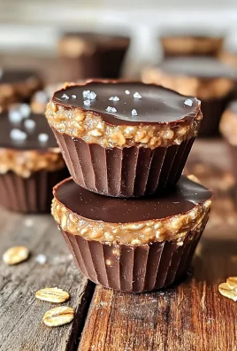 No Bake Peanut Butter Oat Cups