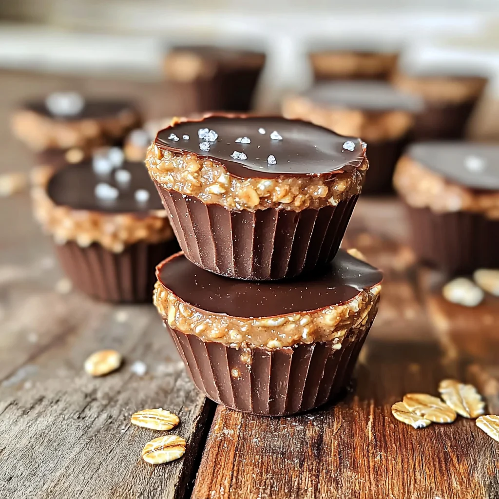 No Bake Peanut Butter Oat Cups