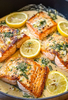 Pan-Seared Salmon in a Creamy Lemon Sauce