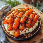 Roasted Carrots with Whipped Ricotta and Hot Honey