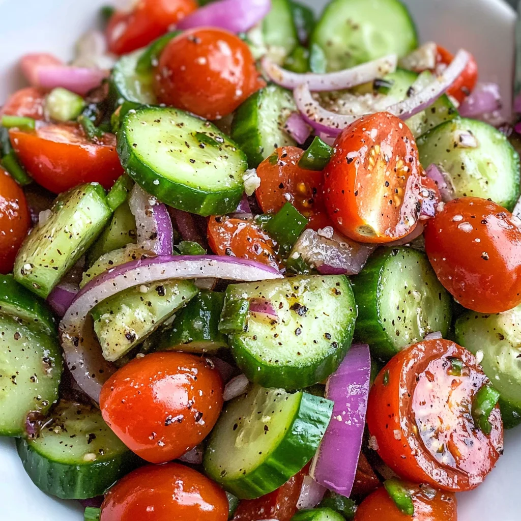 Simple Cucumber and Tomato Salad