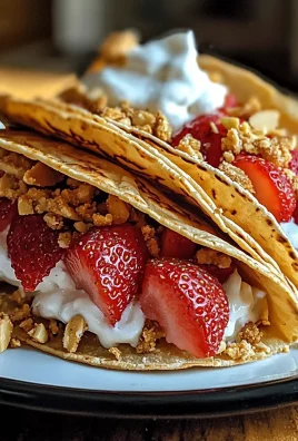 Strawberry Crunch Cheesecake Tacos