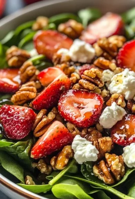 Strawberry Crunch Salad with Champagne Vinaigrette