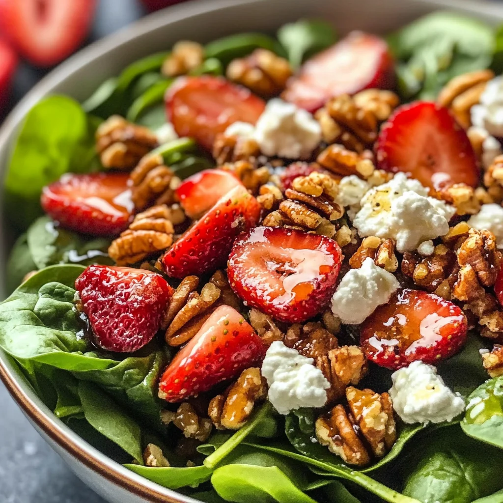 Strawberry Crunch Salad with Champagne Vinaigrette