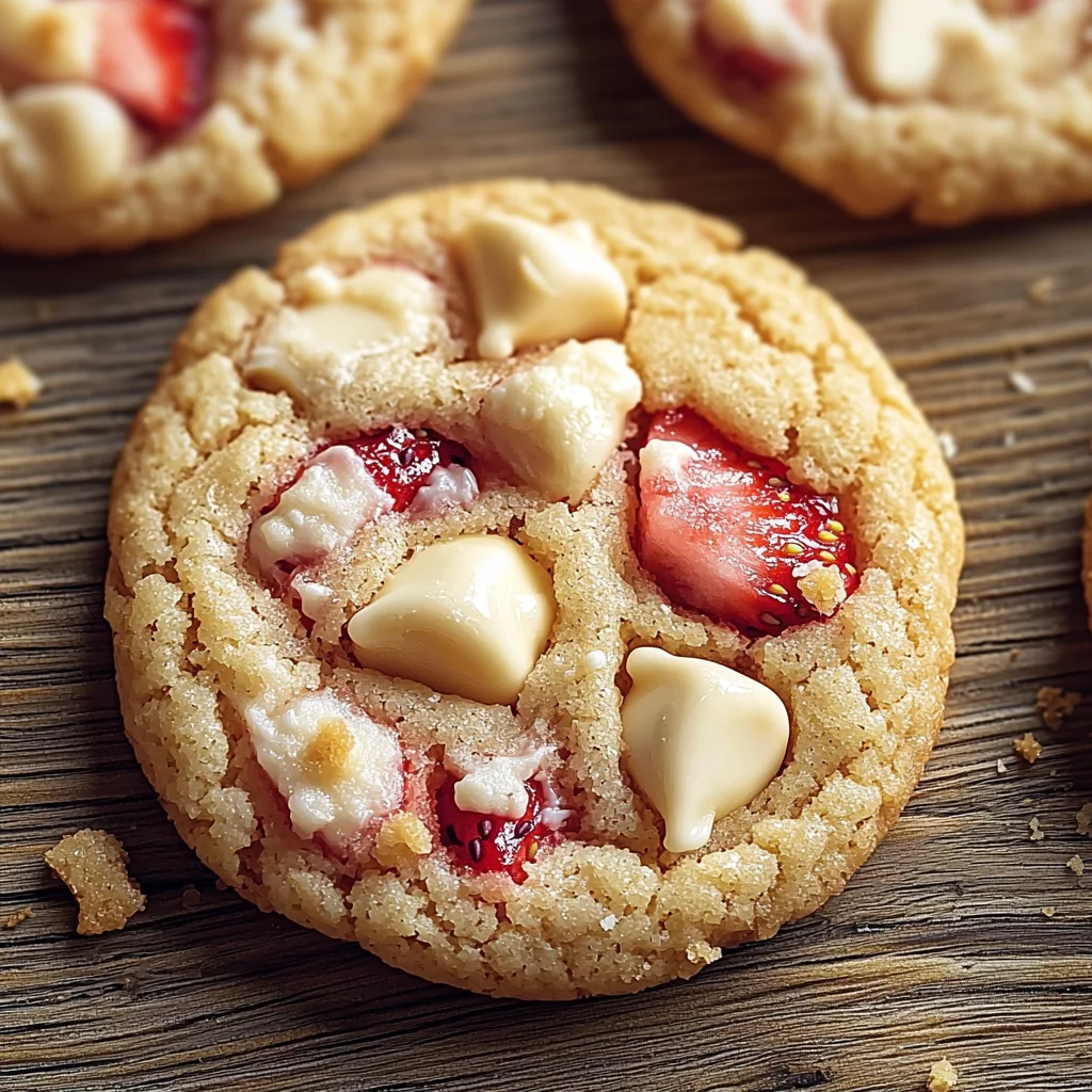 Strawberry White Chocolate Cookies