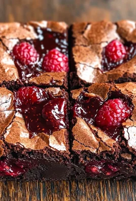 Thick Fudgy Chocolate Raspberry Brownies