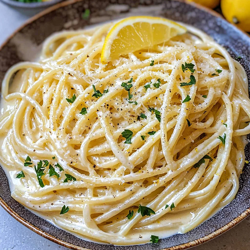 Vegan Creamy Lemon Pasta
