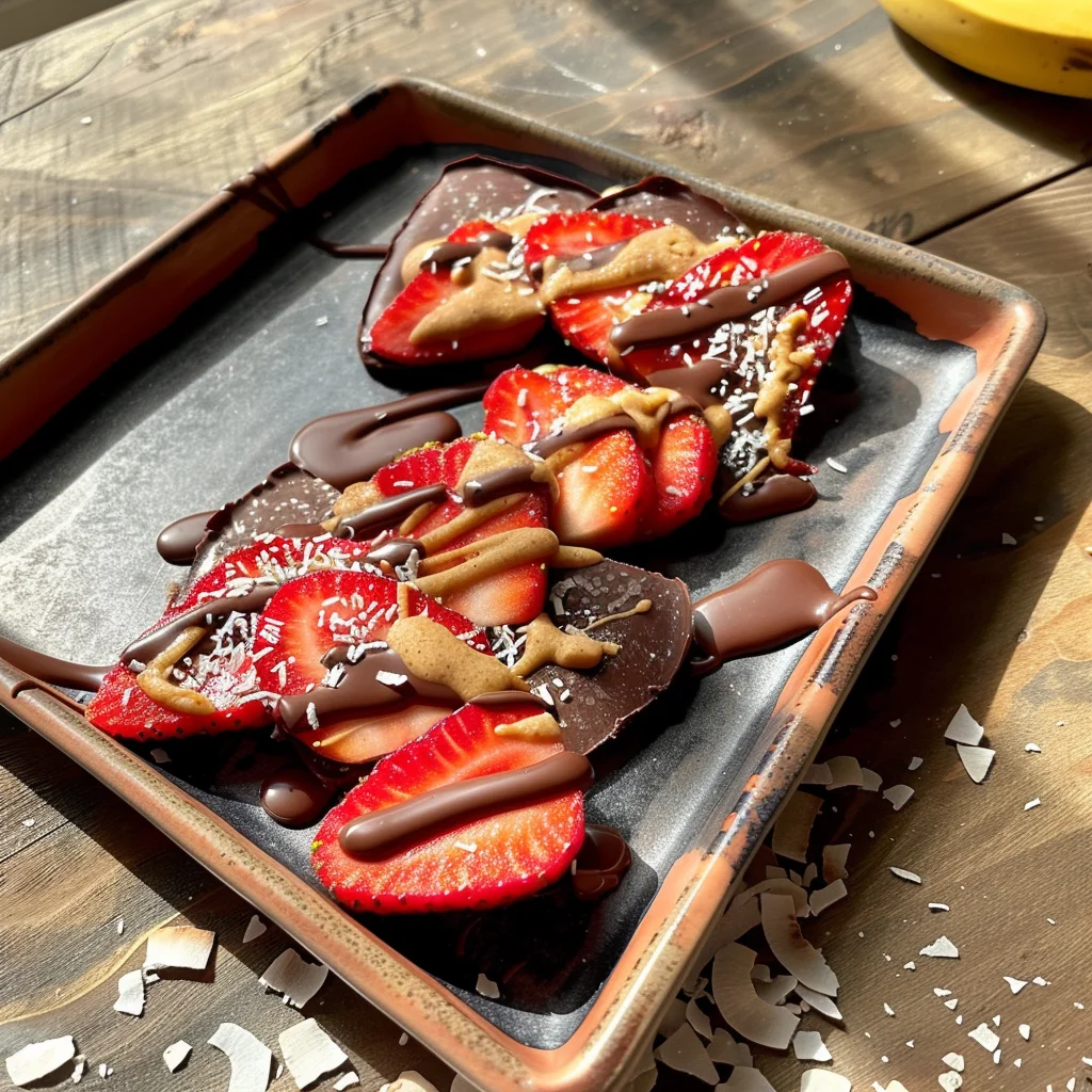 4-ingredient Strawberry Banana Bark