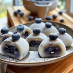 Blueberry Cream Mochi Buns