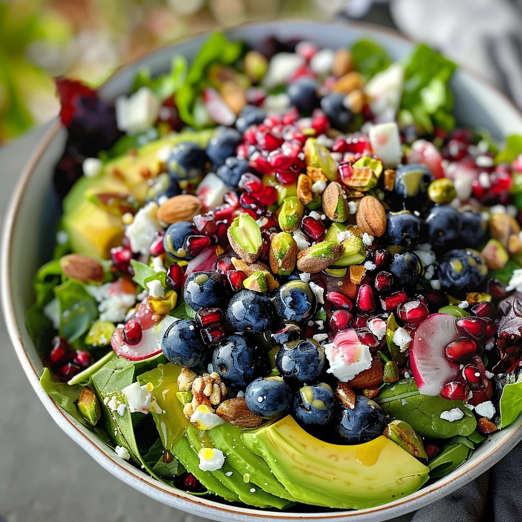 Blueberry Pistachio Spring Salad