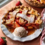 Brown Butter Strawberry Peach Pie