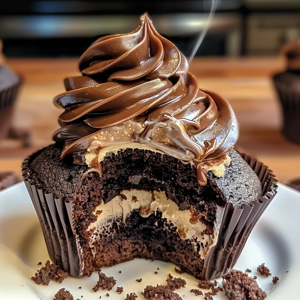 Chocolate Coffee Cream Cupcakes Recipe You'll Love