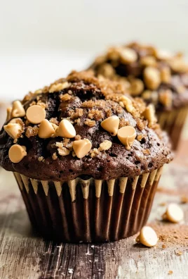 Chocolate Coffee Toffee Crunch Muffins