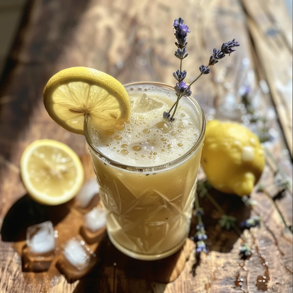 Coconut Lavender Lemonade Mocktail