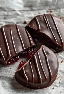 Dark Chocolate Covered Cranberry Sauce Bites