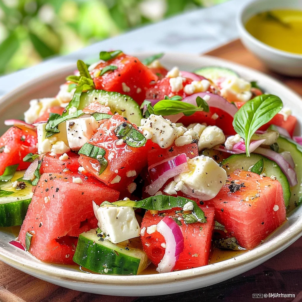 Feta Watermelon Salad