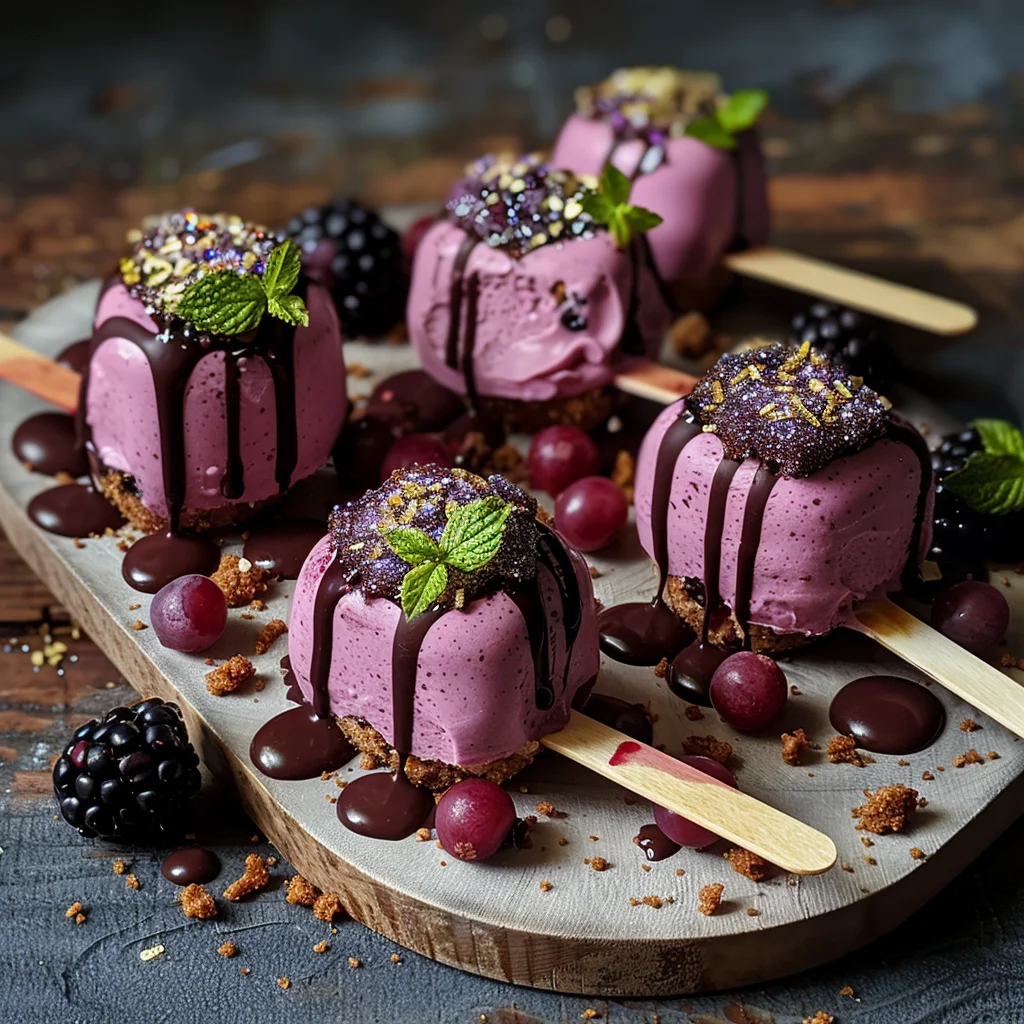 Forbidden Forest Blackberry Cheesecake Pops