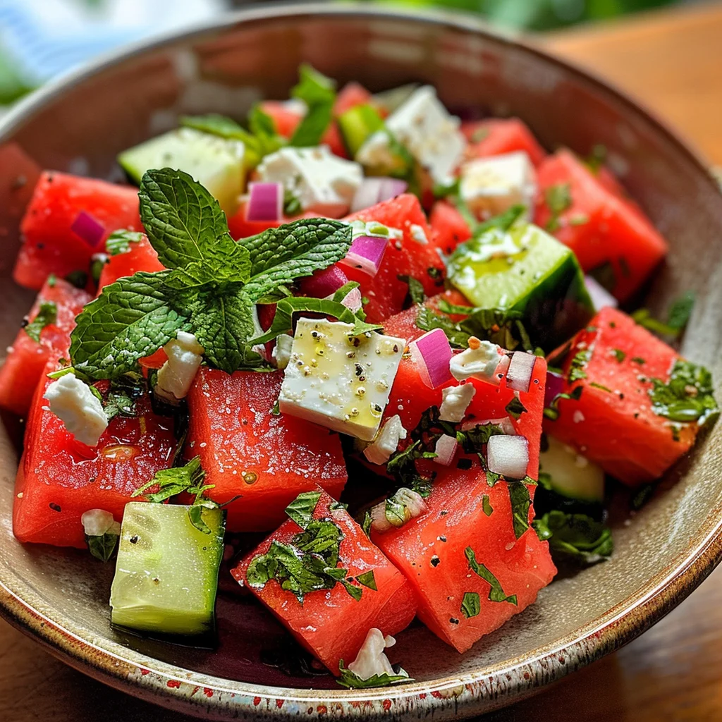 Greek Watermelon Salad