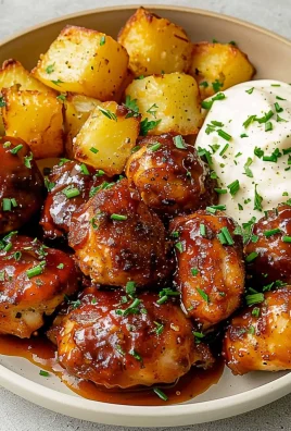 Honey Bbq Chicken & Creamy Garlic Parmesan Potatoes