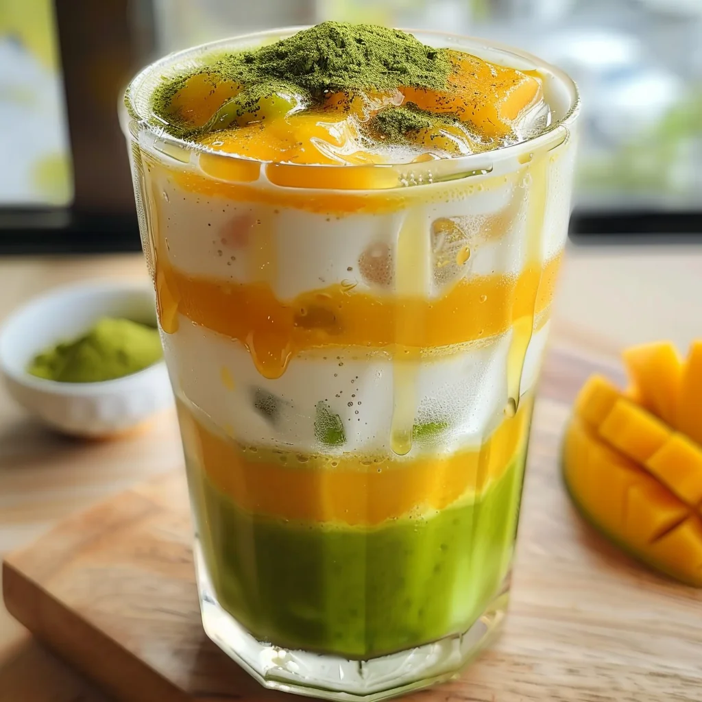 Iced Mango Matcha Latte Recipe for a Refreshing Summer Drink