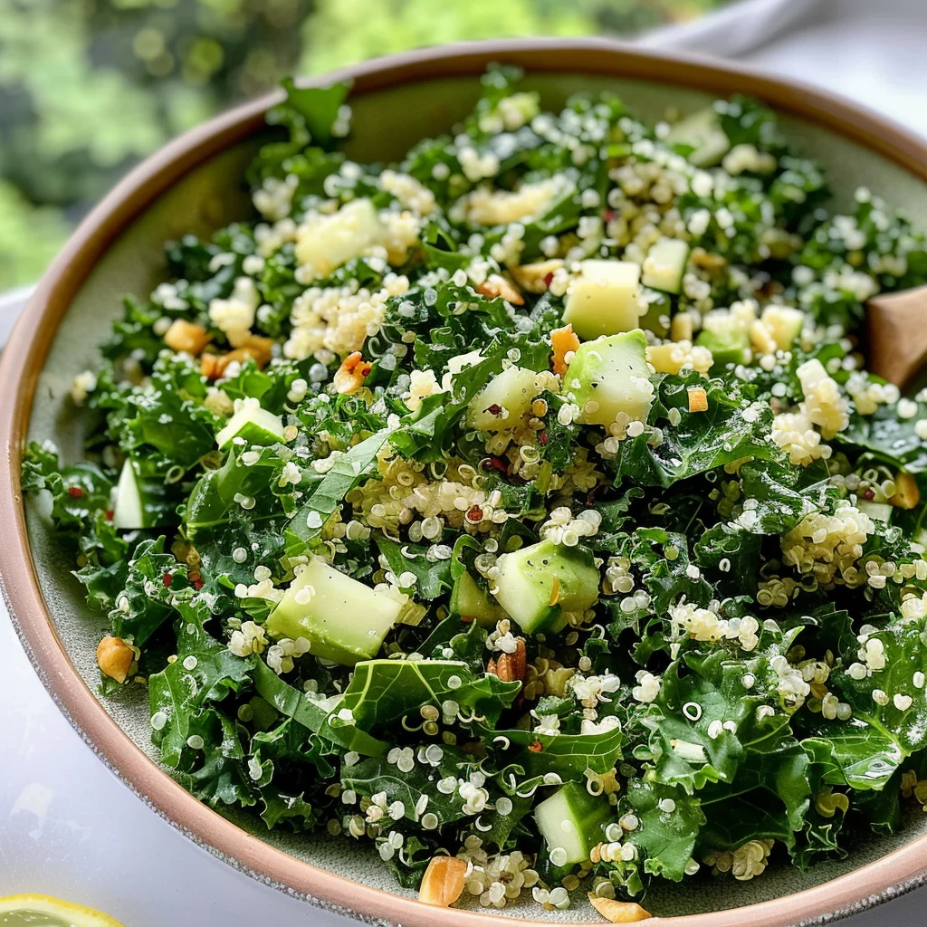 Kale Quinoa Salad - With Lemon Dressing