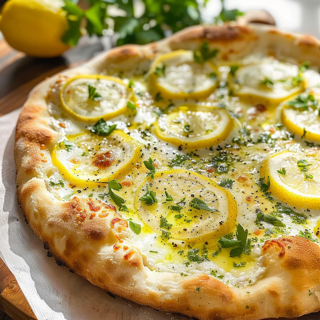 Lemon Pizza with Fresh Herbs