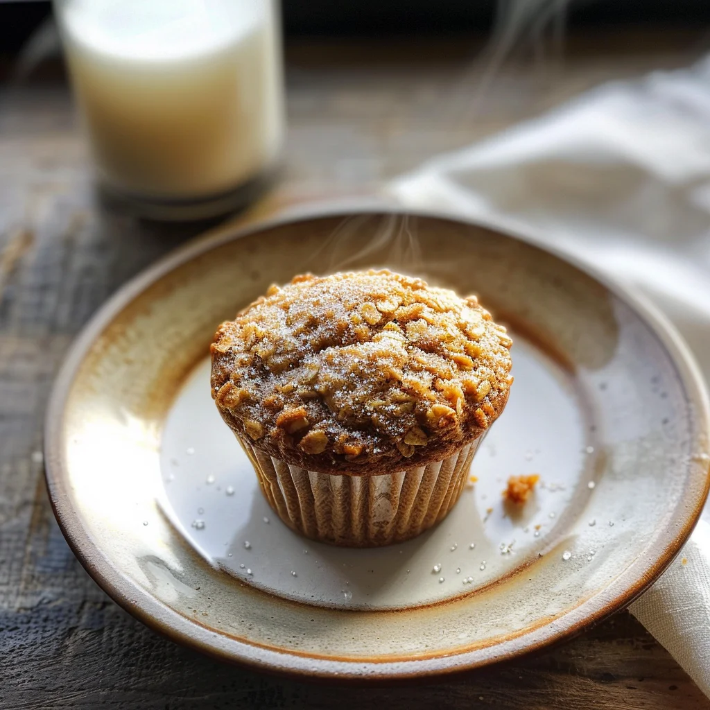 Maple Brown Sugar Oatmeal Muffins