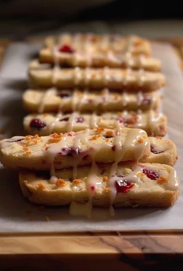 Orange Cranberry Shortbread Cookies