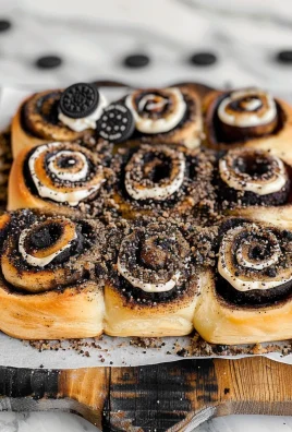 Oreo Cookies and Cream Cinnamon Rolls