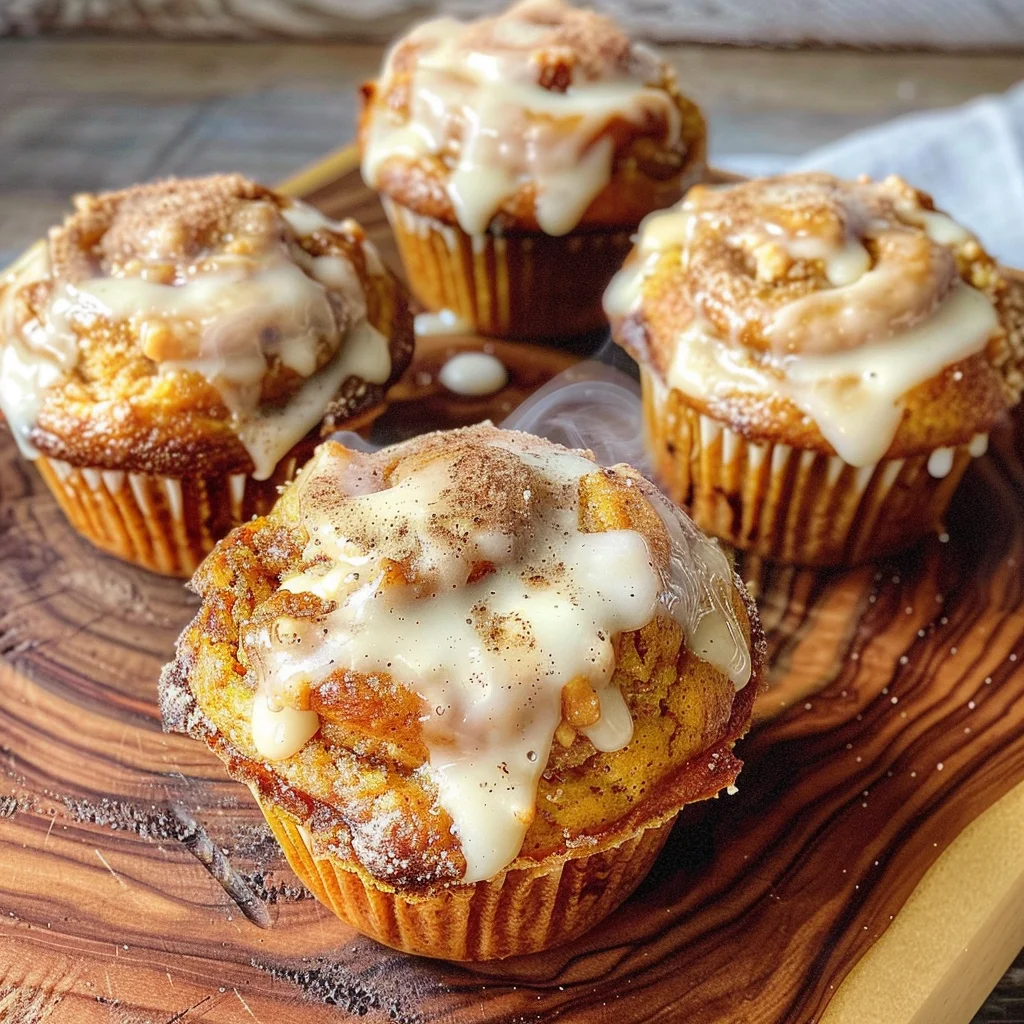 Pumpkin Cinnamon Roll Muffins: A Cozy Fall Breakfast Delight