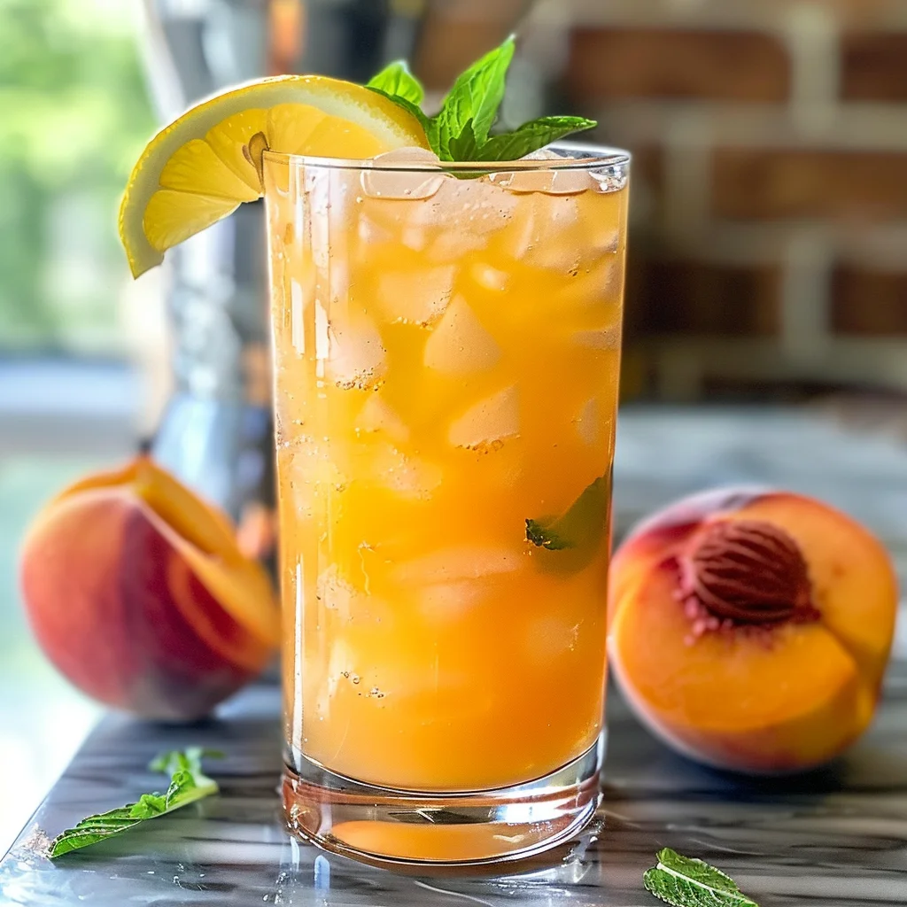 Refreshing Peach Lemonade