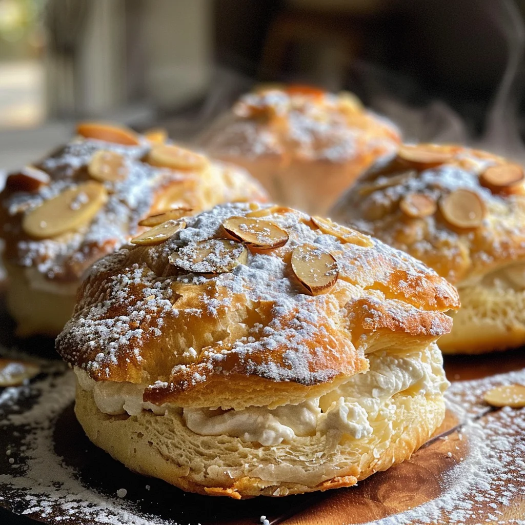 Soft Ricotta Almond Pillows