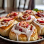 Strawberry Cheesecake Cinnabon Rolls