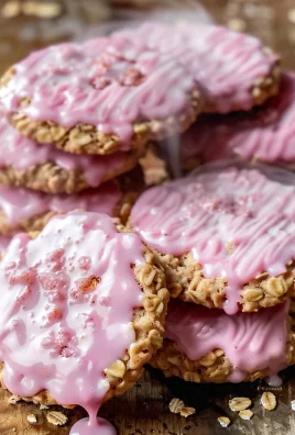 Strawberry Iced Oatmeal Cookies Recipe