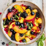 Summer Peach Fruit Salad
