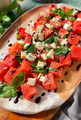 Watermelon Basil Feta Salad