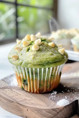 White Chocolate Matcha Muffins
