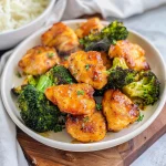 Air Fryer Chicken Bites and Broccoli