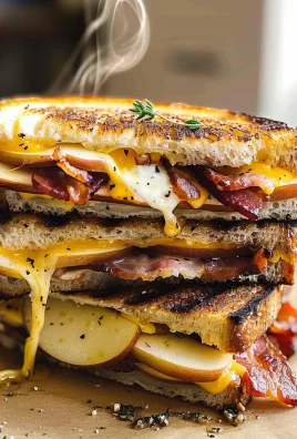 Apple Bacon and Cheddar Grilled Cheese