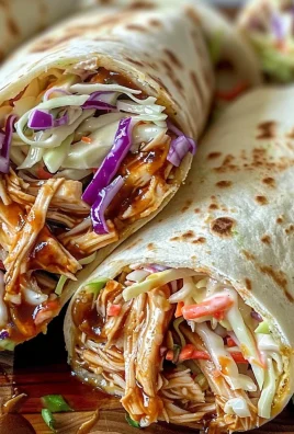 BBQ Chicken Coleslaw Wraps