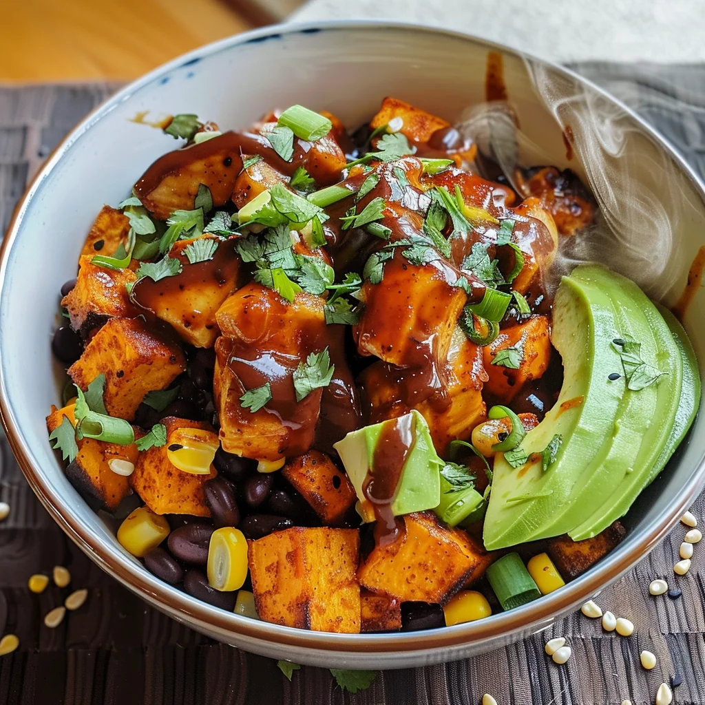 BBQ Chicken Sweet Potato Bowl